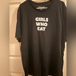 DELLE “Girls Who Eat” T-Shirt - Black, Size 2X